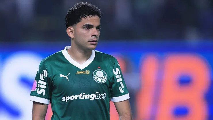 Bruno Rodrigues jogador do Palmeiras durante partida contra o Juventude no estadio Arena Allianz Parque pelo campeonato Brasileiro A 2025.