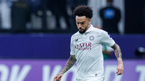 Claudinho, da equipe Al-Sadd SC, durante a partida da Elite da Liga dos Campeões da AFC entre Al Hilal e Al Sadd, na Kingdom Arena, em 21 de outubro de 2025, em Riad, Arábia Saudita. (Foto de Abdullah Ahmed/Getty Images)