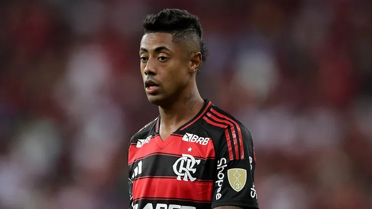 Bruno Henrique jogador do Flamengo durante partida contra o Deportivo Táchira no estádio Maracanã pelo campeonato Copa Libertadores 2025. Foto: Thiago Ribeiro/AGIF