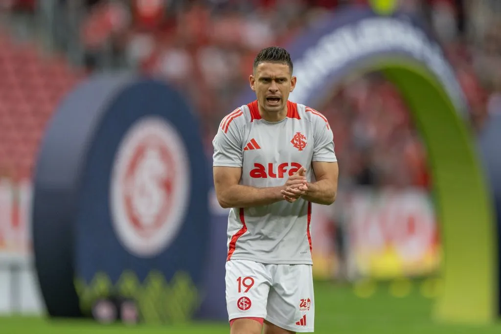 RS – PORTO ALEGRE – 21/09/2025 – BRASILEIRO A 2025, INTERNACIONAL X GREMIO – Rafael Borre jogador do Internacional durante partida contra o Gremio no estadio Beira-Rio pelo campeonato Brasileiro A 2025. Foto: Liamara Polli/AGIF