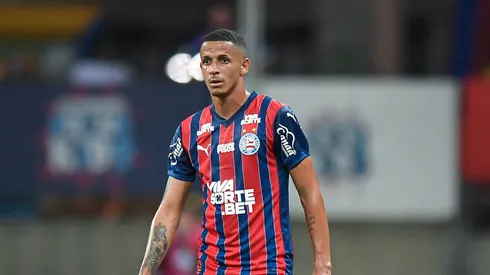 Luciano Juba jogador do Bahia durante partida no estádio Arena Fonte Nova pelo campeonato Brasileiro A 2025. Foto: Jhony Pinho/AGIF
