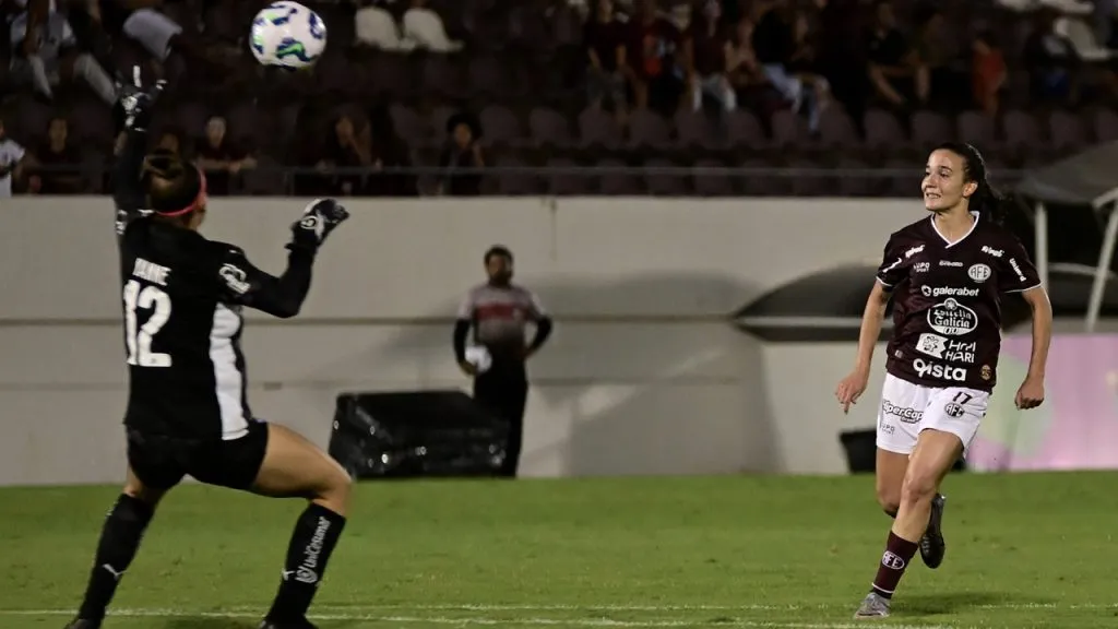 Júlia Beatriz marcou o 2º gol das Guerreiras Grenás contra o Bahia - Foto: Rafael Zocco/Ferroviária