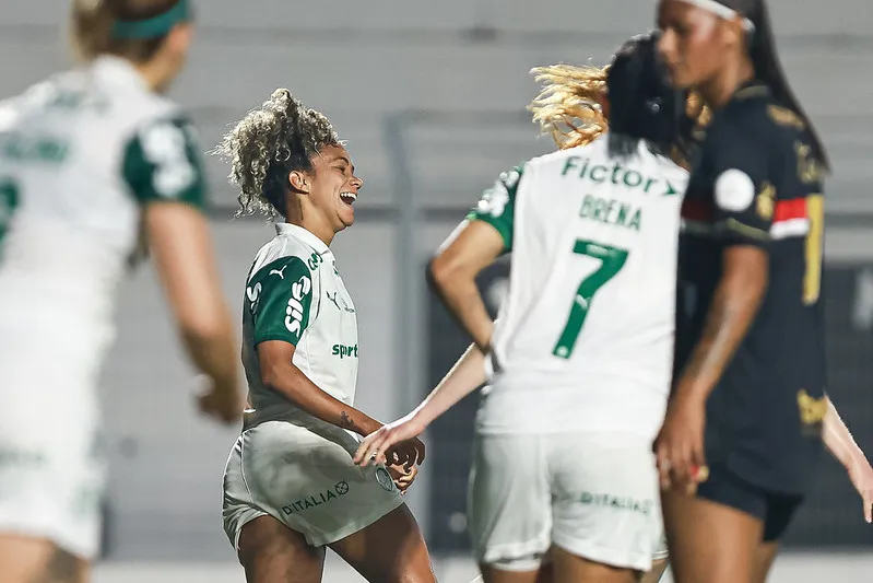  Brenda marcou o 2º gol do Palmeiras - Foto: Rebeca Reis/Staff Images Woman/CBF