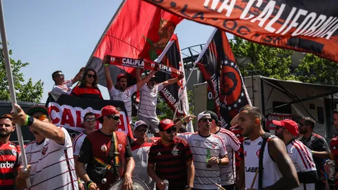 Torcedores do Flamengo fazem festa nos Estados Unidos. (Photo by David Ramos/Getty Images)