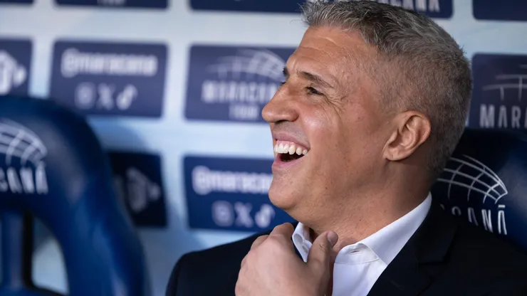 Hernan Crespo tecnico do Sao Paulo durante partida contra o Flamengo no estadio Maracana pelo campeonato Brasileiro A 2025.