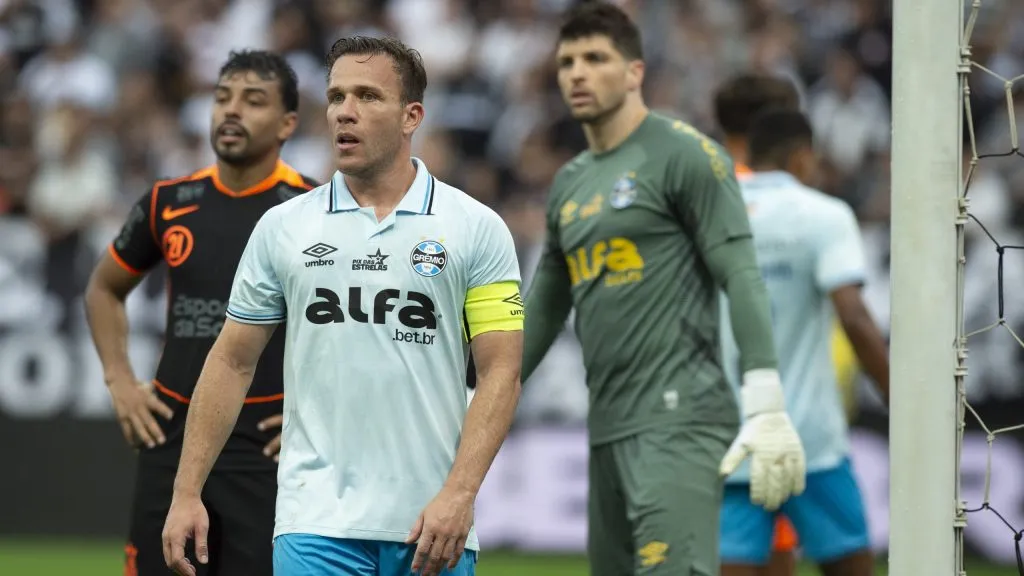 Arthur Melo durante Corinthians x Grêmio. Foto: Anderson Romao/AGIF