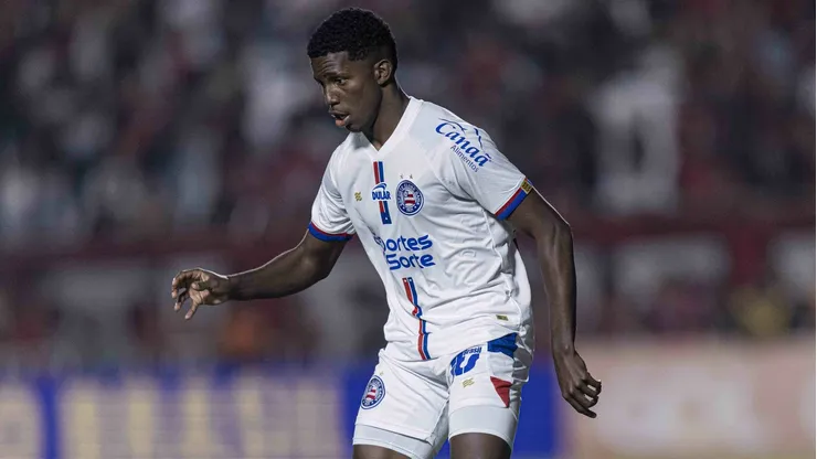 Ruan Pablo jogador do Bahia durante partida contra o Atletico-GO no estadio Antonio Accioly pelo campeonato Brasileiro A 2024. Foto: Heber Gomes/AGIF