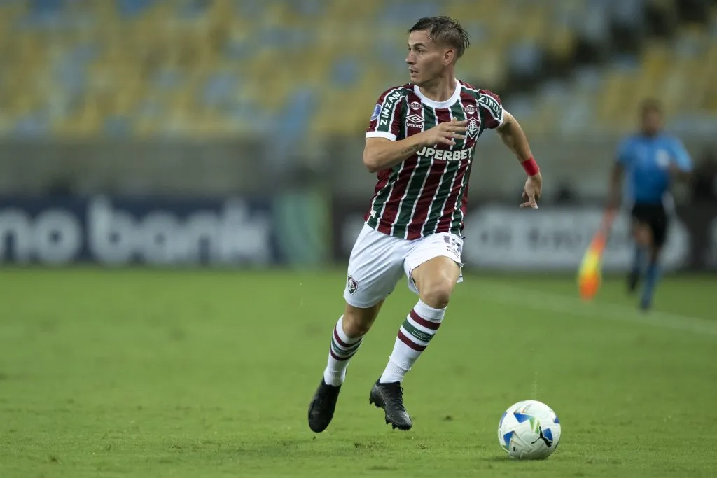 RJ – RIO DE JANEIRO – 10/04/2025 – COPA SUL-AMERICANA 2025, FLUMINENSE X SAN JOSE – Lavega jogador do Fluminense durante partida contra o San Jose no estadio Maracana pelo campeonato Copa Sul-americana 2025. Foto: Jorge Rodrigues/AGIF