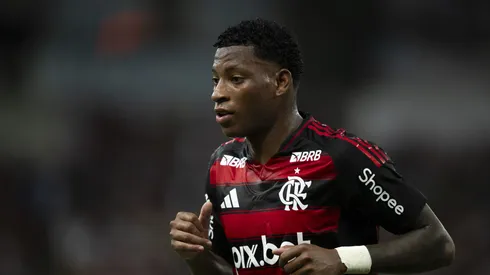 Plata jogador do Flamengo durante partida contra o Maricá no estádio Maracanã pelo campeonato Carioca 2025. Foto: Jorge Rodrigues/AGIF