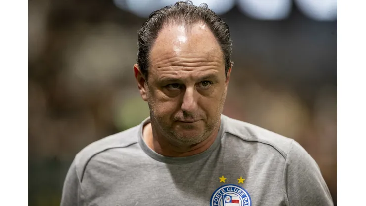 Rogerio Ceni tecnico do Bahia durante partida contra o Atletico-MG no estadio Arena MRV pelo campeonato Brasileiro A 2025. Foto: Fernando Moreno/AGIF