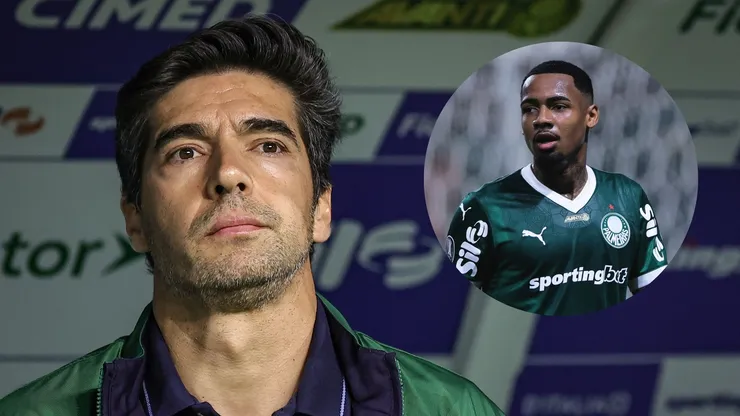 Montagem com Abel Ferreira e Allan, ambos do Palmeiras. Fotos: Fabio Giannelli e Ettore Chiereguini/AGIF