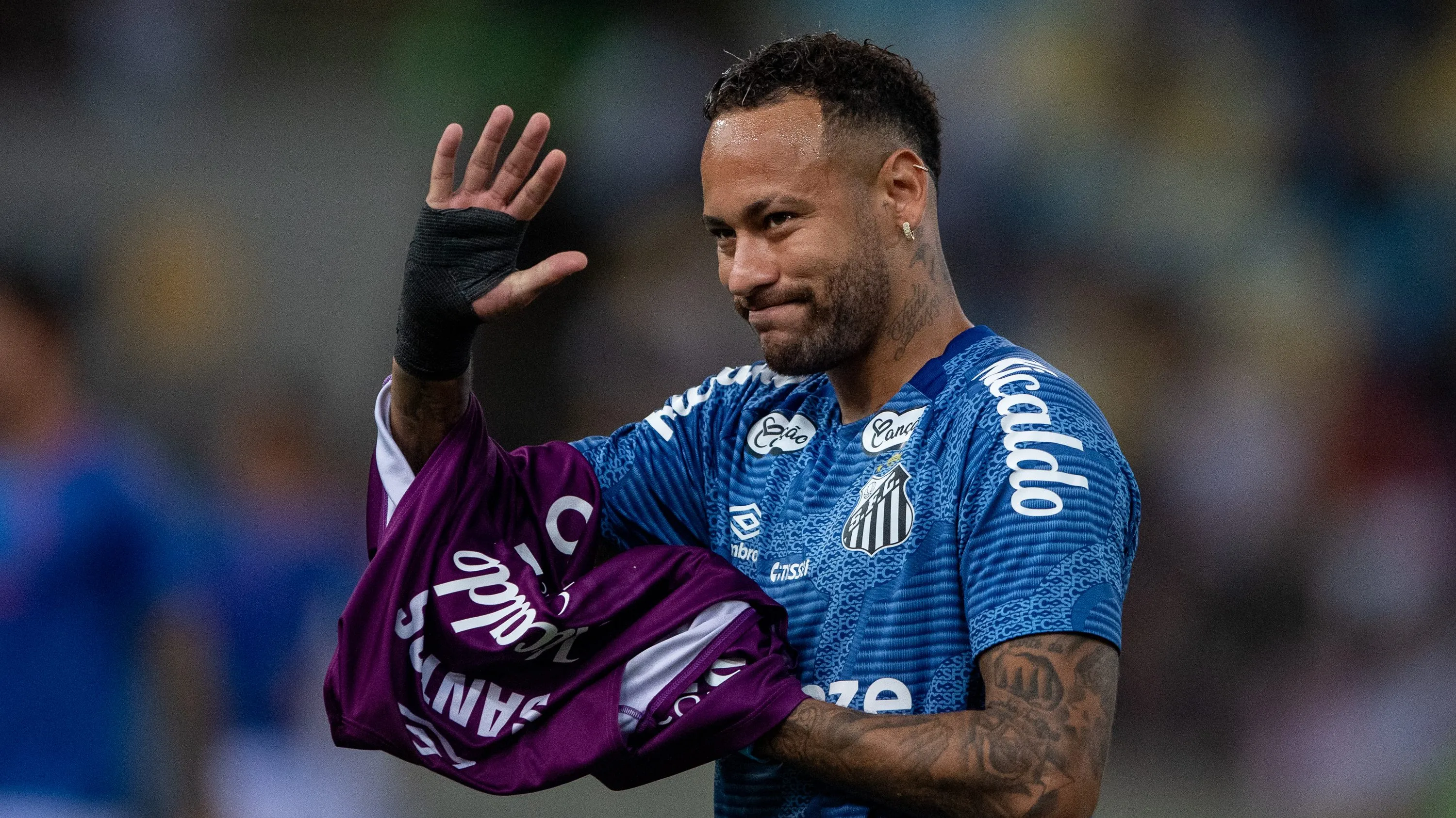 Neymar, camisa 10 do Peixe. Foto: Thiago Ribeiro/AGIF