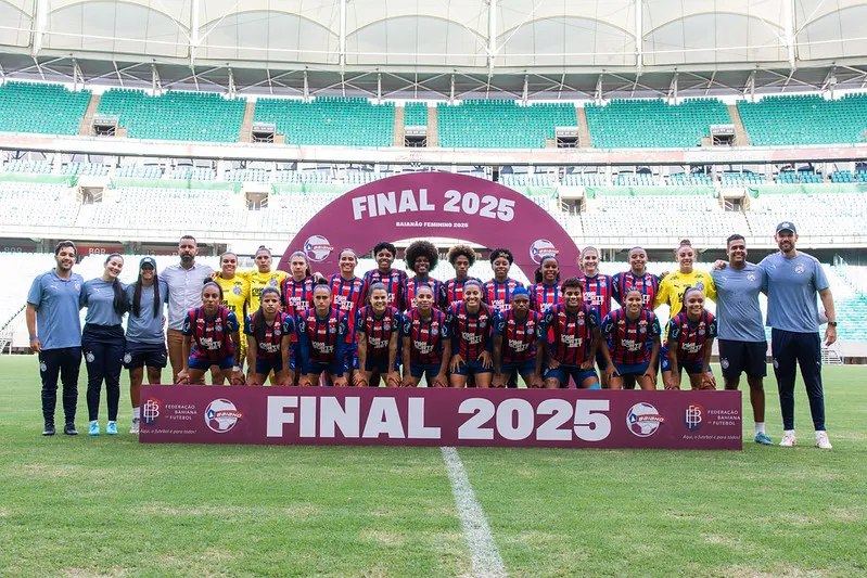 Elenco do Bahia que conquistou o Baianão Feminino - Foto: Letícia Martins/EC Bahia