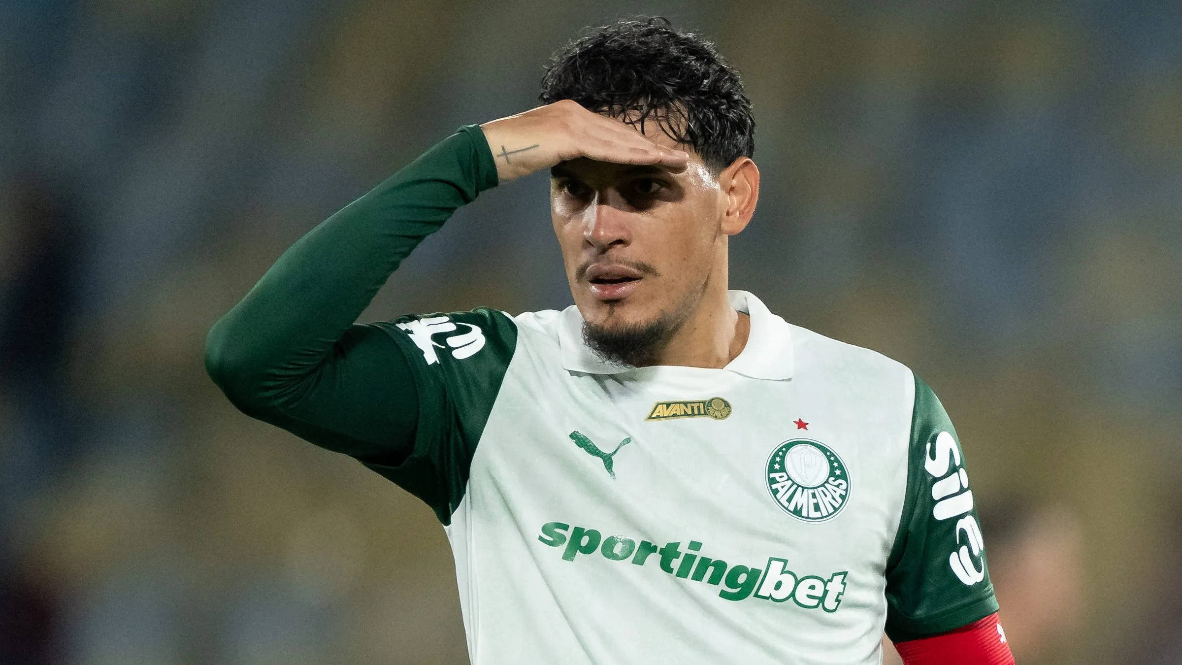 Gustavo Gómez em campo pelo Palmeiras. Foto: Jorge Rodrigues/AGIF