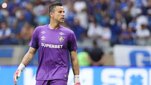 Fabio goleiro do Fluminense durante partida contra o Cruzeiro no estadio Mineirao pelo campeonato Brasileiro A 2025.