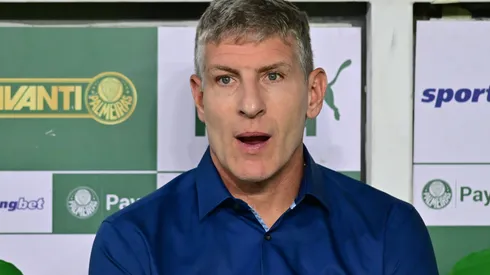 Palermo durante confronto contra o Palmeiras no Campeonato Brasileiro de 2025.