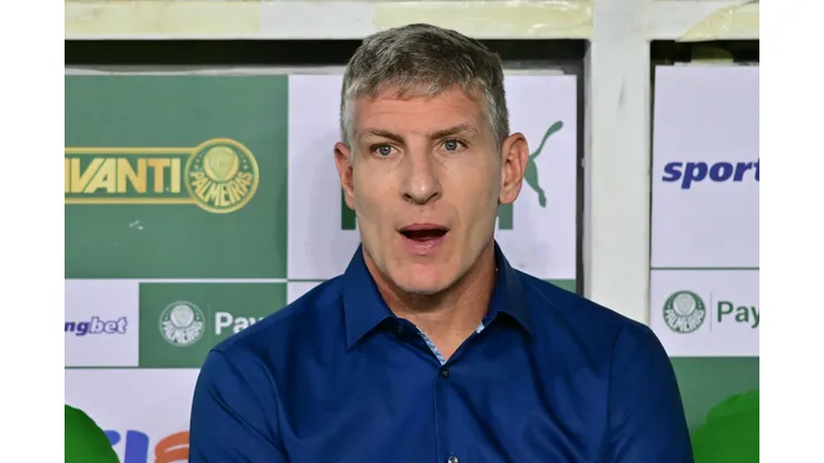 Palermo durante confronto contra o Palmeiras no Campeonato Brasileiro de 2025.