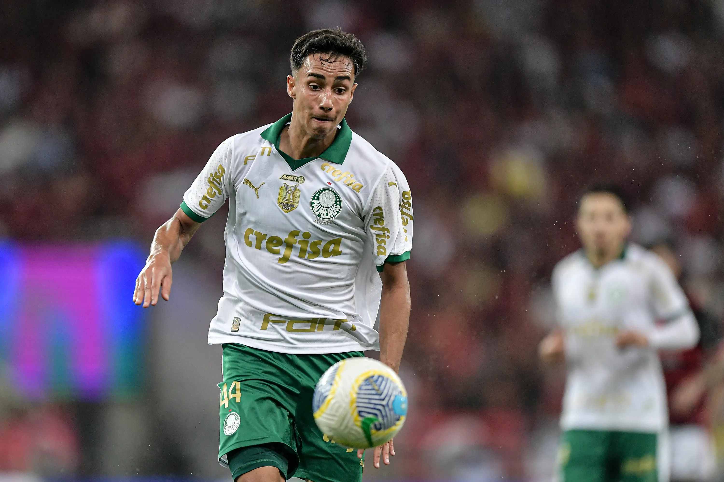 RJ – RIO DE JANEIRO – 31/07/2024 – BRASILEIRO A 2024, FLAMENGO X PALMEIRAS – Vitor Reis jogador do Palmeiras durante partida contra o Flamengo no estadio Maracana pelo campeonato Brasileiro A 2024. Foto: Thiago Ribeiro/AGIF