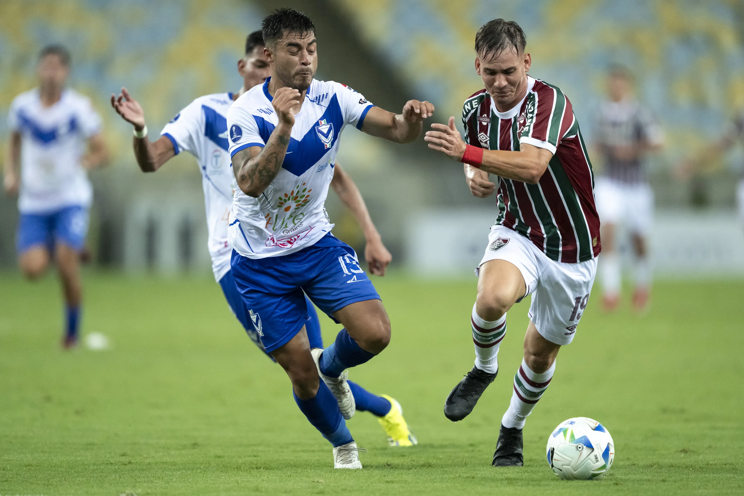 Lavega jogador do Fluminense durante partida contra o San Jose no estadio Maracana pelo campeonato Copa Sul-americana 2025. Foto: Jorge Rodrigues/AGIF
