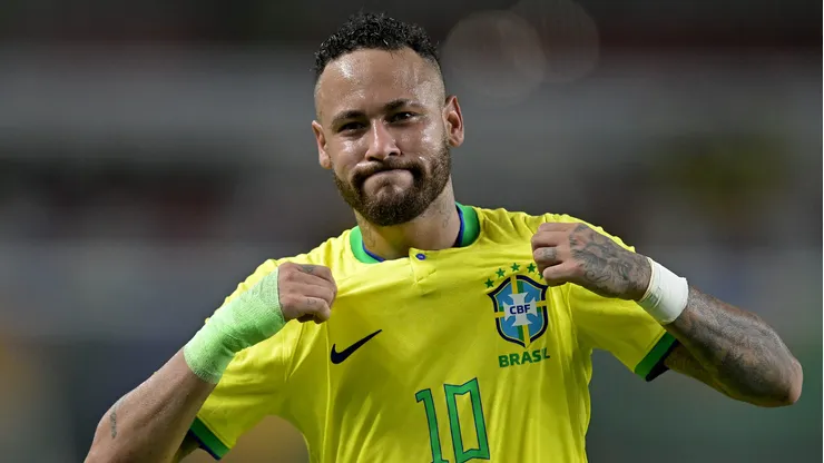 Neymar durante confronto contra a Bolívia nas Eliminatórias da Copa do Mundo de 2026.