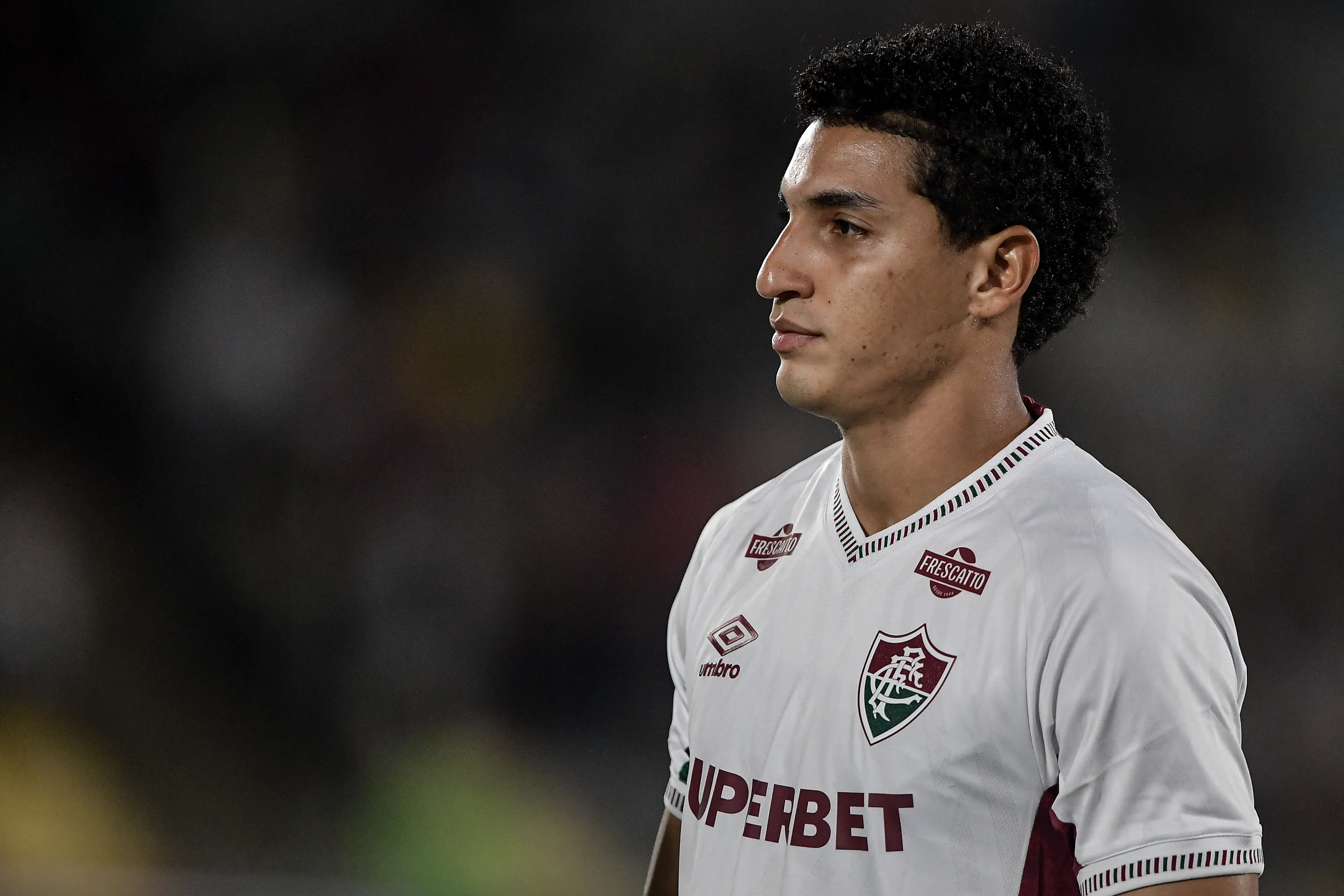 Fuentes jogador do Fluminense durante partida contra o Corinthians no estadio Maracana pelo campeonato Brasileiro A 2025. Foto: Thiago Ribeiro/AGIF