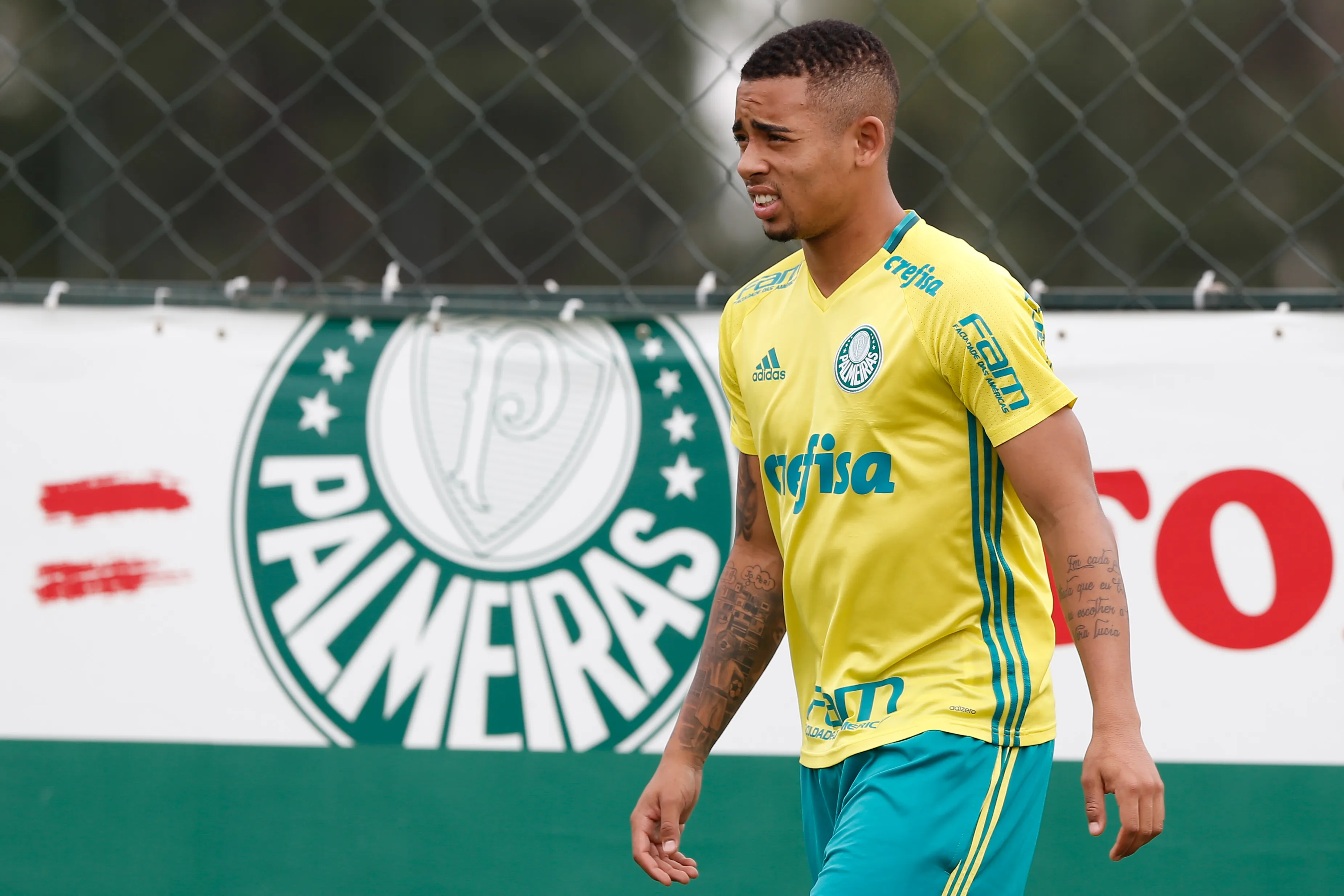 SAO PAULO – SP – 22/11/2016 – TREINO DO PALMEIRAS – Gabriel Jesus durante treino do Palmeiras no CT Academia de Futebol. Foto: Marcello Zambrana/AGIF