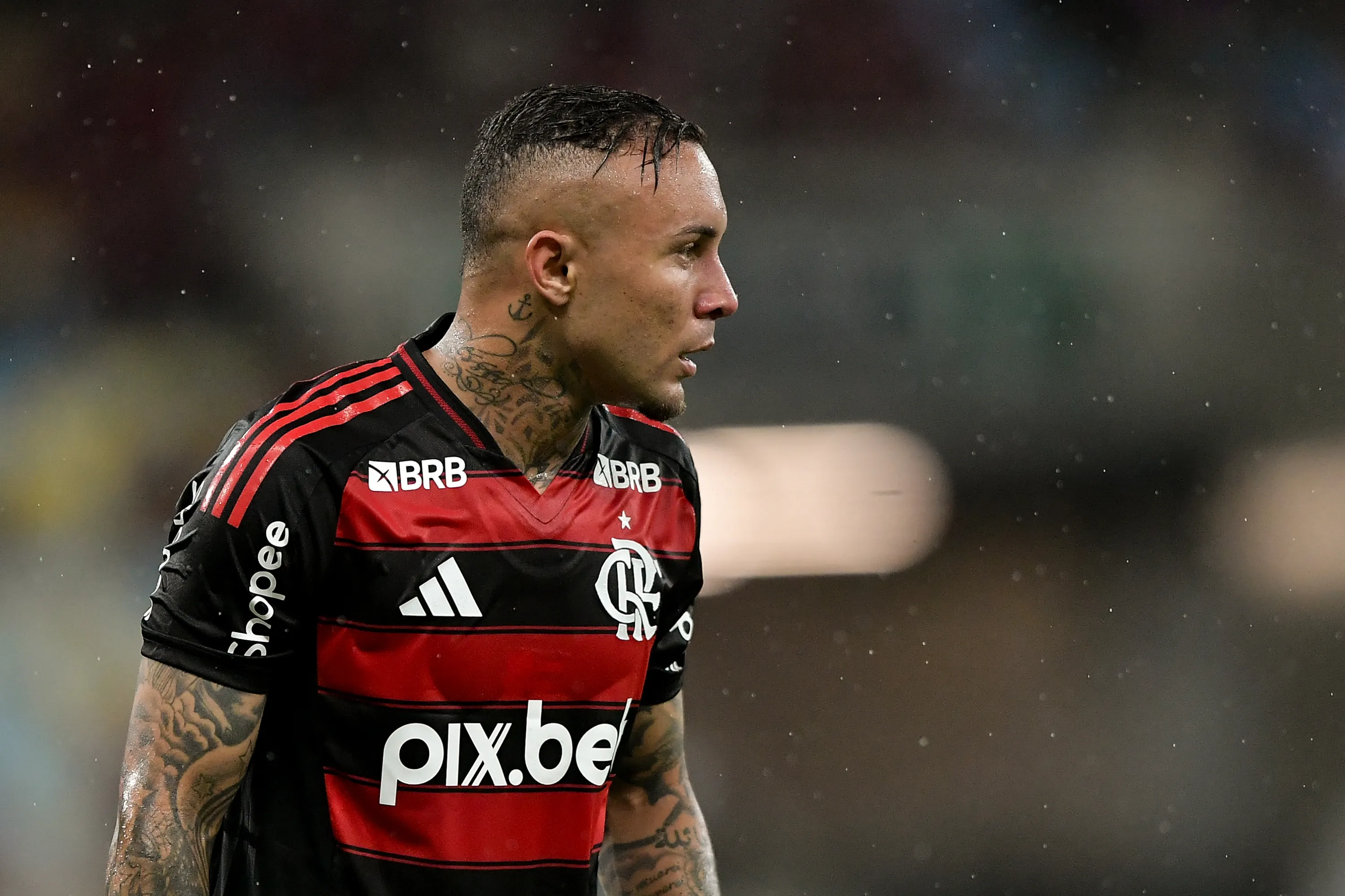 RJ – RIO DE JANEIRO – 30/01/2025 – CARIOCA 2025, FLAMENGO X SAMPAIO CORREA – Everton Cebolinha jogador do Flamengo durante partida contra o Sampaio Correa no estadio Maracana pelo campeonato Carioca 2025. Foto: Thiago Ribeiro/AGIF