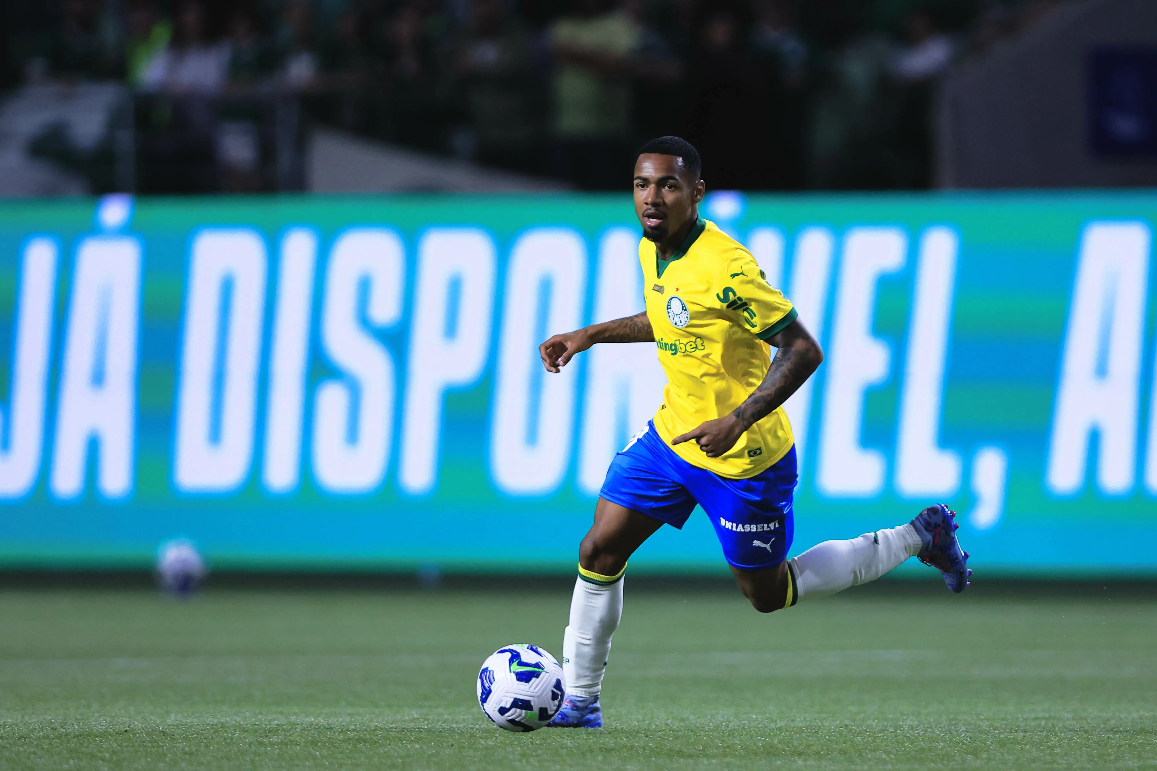 SP – SAO PAULO – 25/08/2025 – BRASILEIRO A 2025, PALMEIRAS X SPORT – Allan jogador do Palmeiras durante partida contra o Sport no estadio Arena Allianz Parque pelo campeonato Brasileiro A 2025. Foto: Ettore Chiereguini/AGIF