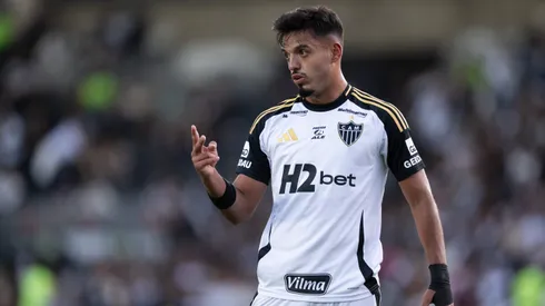 Gabriel Menino jogador do Atletico-MG durante partida contra o Vasco no estadio Sao Januario pelo campeonato Brasileiro A 2025.