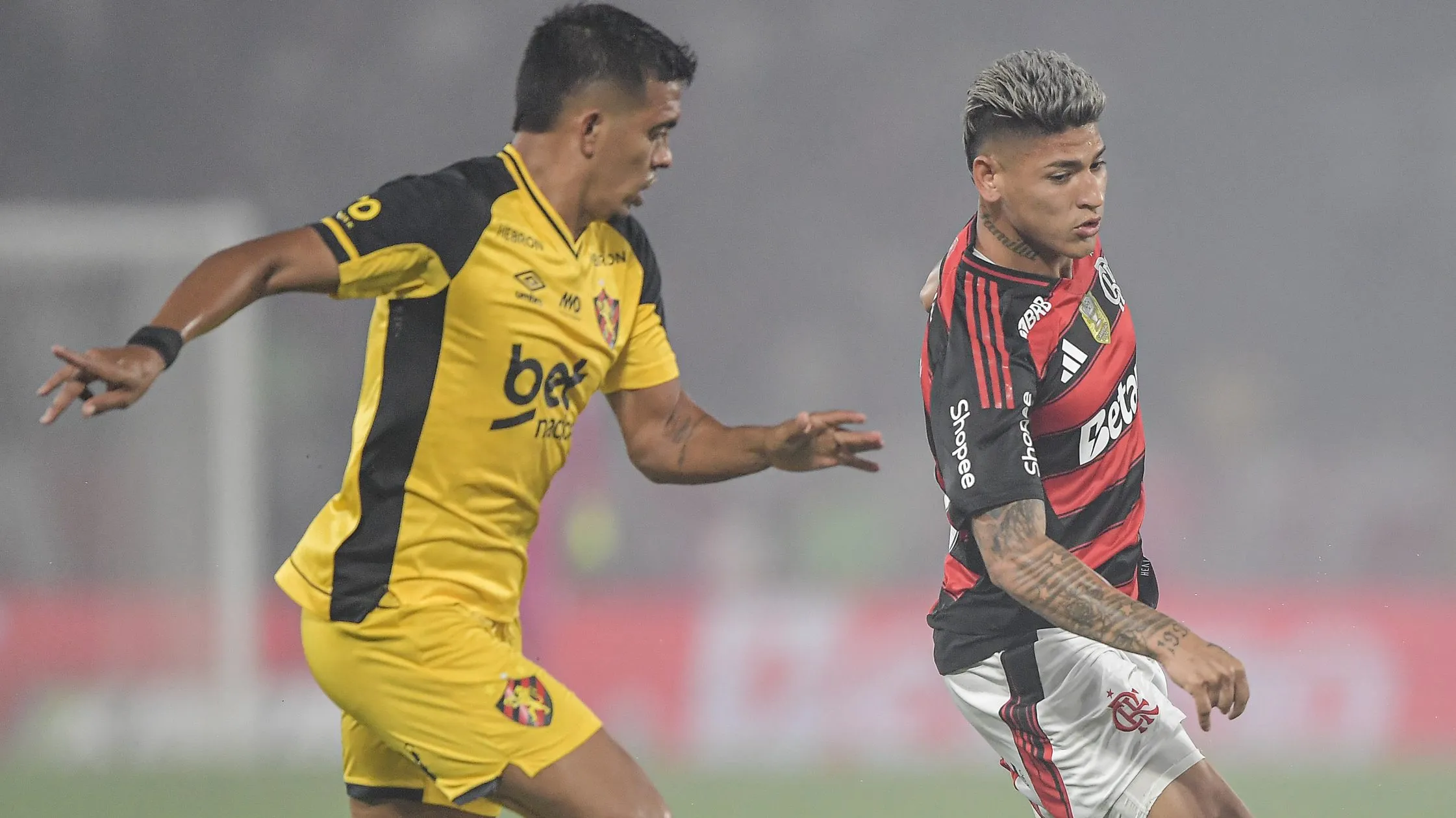 Sport x Flamengo se enfrentam pelo Campeonato Brasileiro A 2025. Foto: Thiago Ribeiro/AGIF