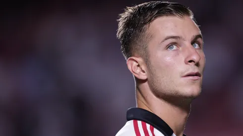 Galoppo jogador do São Paulo durante partida contra o Inter de Limeira no estádio Morumbi pelo campeonato Paulista 2023. Foto: Ettore Chiereguini/AGIF