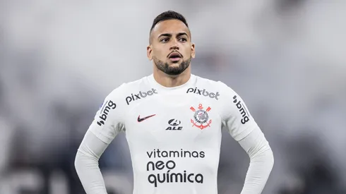 SP – SAO PAULO – 01/08/2023 – COPA SUL-AMERICANA 2023, CORINTHIANS X NEWELLS OLD BOYS – Maycon jogador do Corinthians durante partida contra o Newells Old Boys no estadio Arena Corinthians pelo campeonato Copa Sul-Americana 2023. Foto: Abner Dourado/AGIF