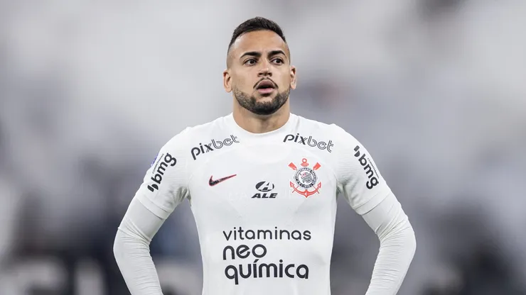 SP - SAO PAULO - 01/08/2023 - COPA SUL-AMERICANA 2023, CORINTHIANS X NEWELLS OLD BOYS - Maycon jogador do Corinthians durante partida contra o Newells Old Boys no estadio Arena Corinthians pelo campeonato Copa Sul-Americana 2023. Foto: Abner Dourado/AGIF