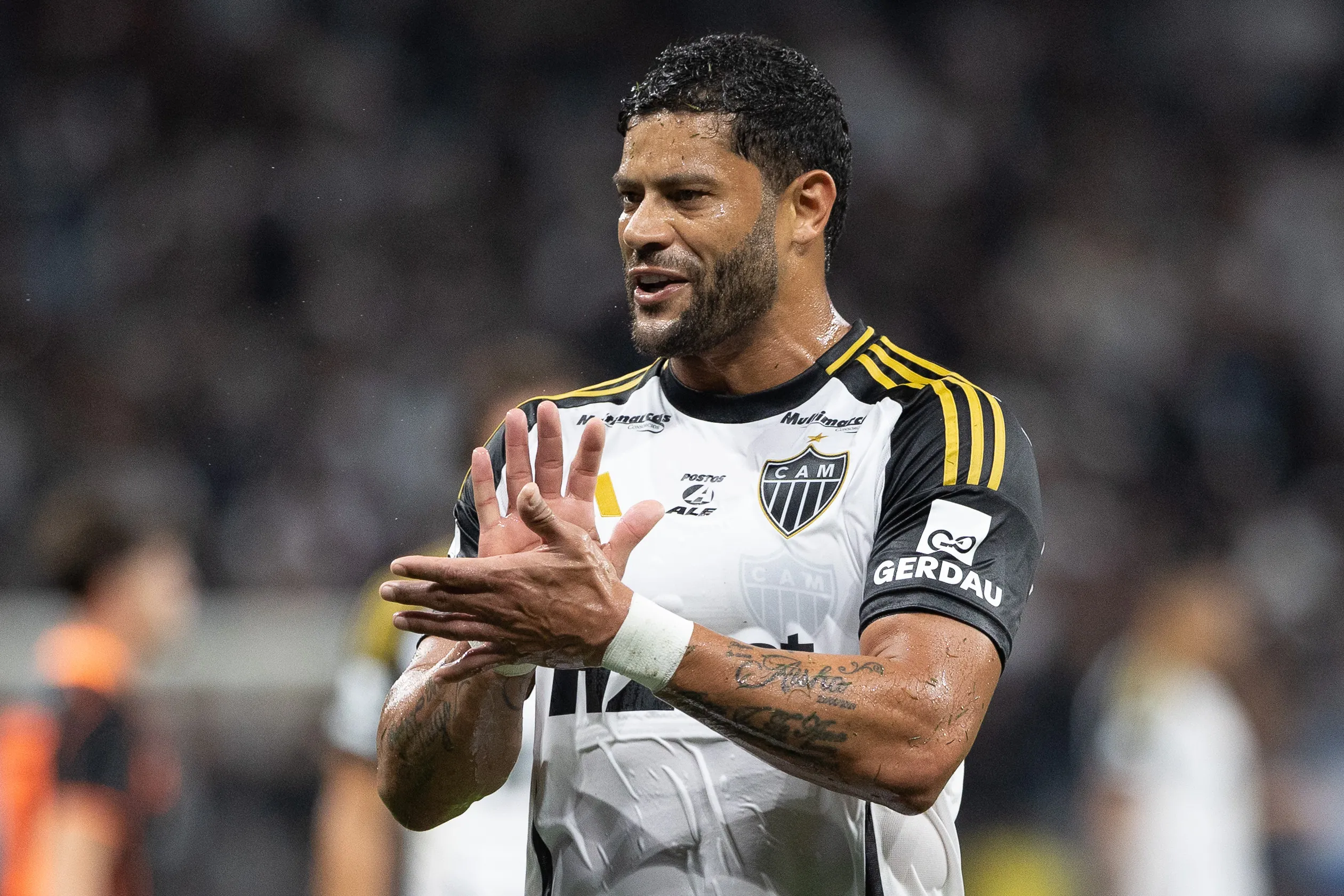 SP – SAO PAULO – 18/10/2025 – BRASILEIRO A 2025, CORINTHIANS X ATLETICO-MG – HULK jogador do Atletico-MG lamenta durante partida contra o Corinthians no estadio Arena Corinthians pelo campeonato Brasileiro A 2025. Foto: Joisel Amaral/AGIF