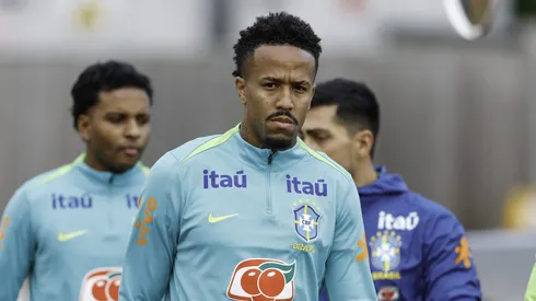 Éder Militão em treino da Seleção Brasileira. Foto: Rafael Ribeiro / CBF