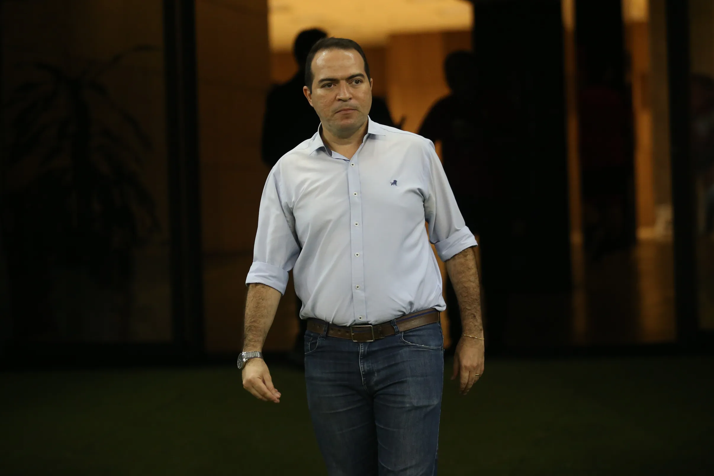 Marcelo Paz antes da partida contra Sport pela Copa do Nordeste de 2024. Foto: Marlon Costa/AGIF