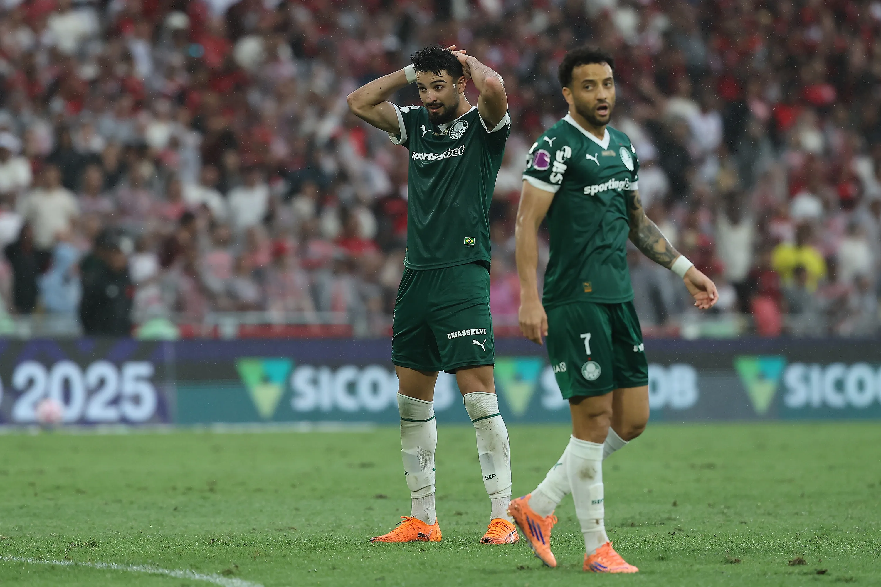 Flaco López em partida do Brasileirão pelo Palmeiras. (Photo by Wagner Meier/Getty Images)