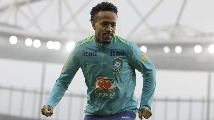 Éder Militão em treino da Seleção Brasileira. Foto: @rafaelribeirorio/CBF