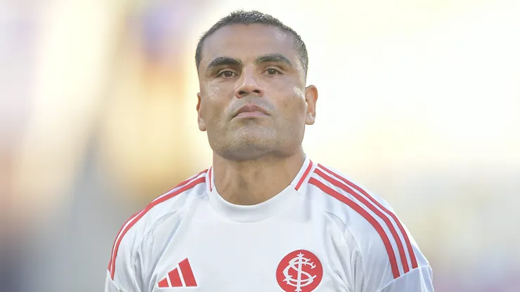 Mercado jogador do Internacional durante partida contra o Fluminense no estadio Maracana pelo campeonato Brasileiro A 2025. Foto: Thiago Ribeiro/AGIF