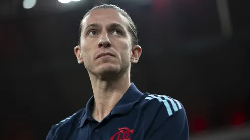 Filipe Luís técnico do Flamengo durante partida contra o Botafogo-PB no estádio Maracanã pelo campeonato Copa Do Brasil 2025. Foto: Jorge Rodrigues/AGIF