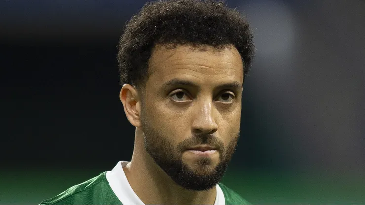 SP - SAO PAULO - 01/10/2025 - BRASILEIRO A 2025, PALMEIRAS X VASCO - Felipe Anderson jogador do Palmeiras durante partida contra o Vasco no estadio Arena Allianz Parque pelo campeonato Brasileiro A 2025. Foto: Anderson Romao/AGIF