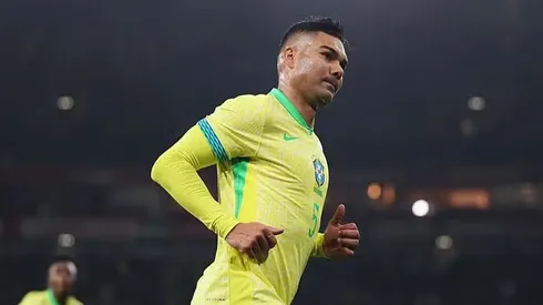 Casemiro em partida da Seleção Brasileira. Foto: Getty Images