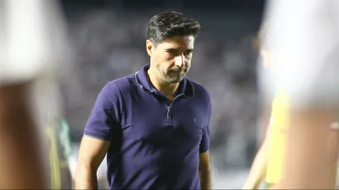 Tecnico do Palmeiras durante partida contra o Santos no estadio Vila Belmiro pelo campeonato Brasileiro A 2025. Foto: Mauricio De Souza/AGIF