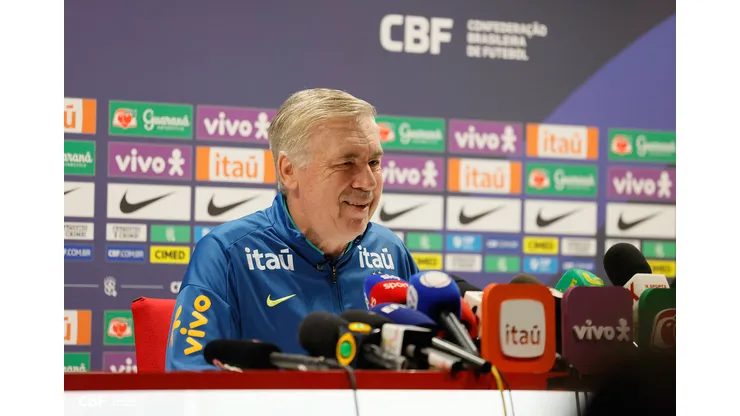Carlo Ancelotti admite possibilidade de seguir no Brasil depois da Copa. Foto: Rafael Ribeiro/CBF
