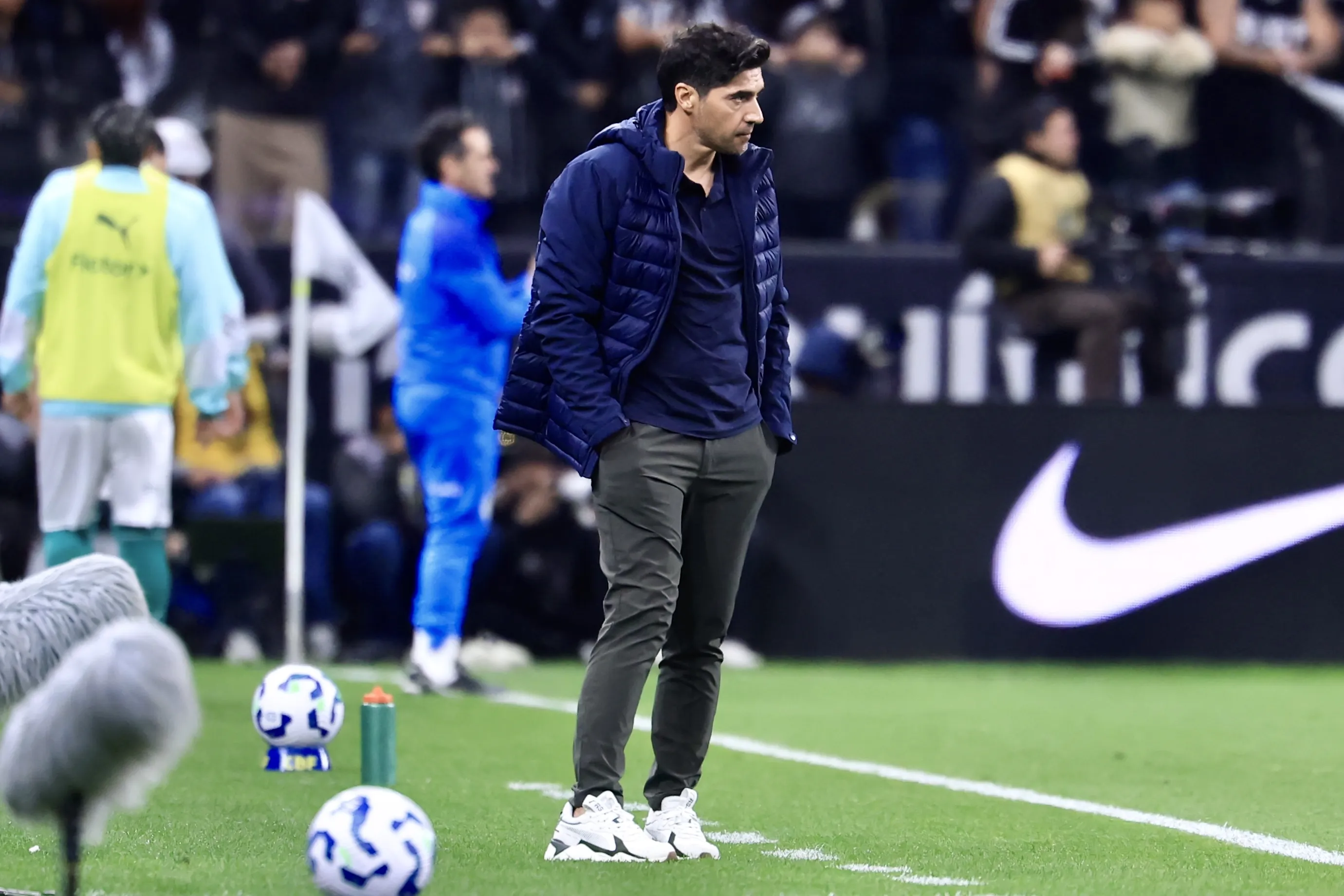 Abel Ferreira técnico do Palmeiras durante partida contra o Corinthians – Foto: Marcello Zambrana/AGIF