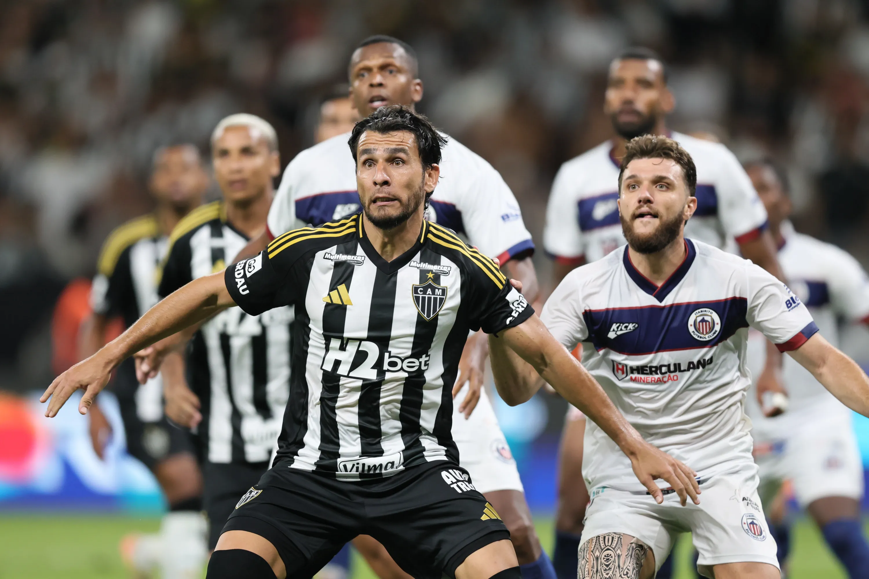 Junior Alonso jogador do Atletico-MG durante partida contra o Itabirito no estadio Mineirao pelo campeonato Mineiro 2025. Foto: Gilson Lobo/AGIF