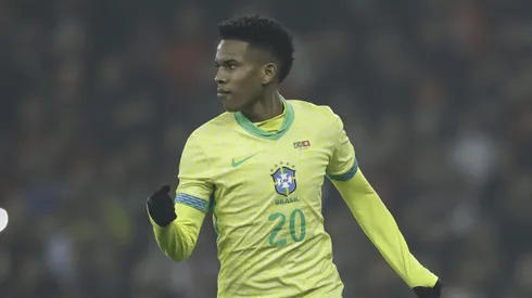 Estêvão em jogo pela Seleção Brasileira. Foto: Rafael Ribeiro/CBF