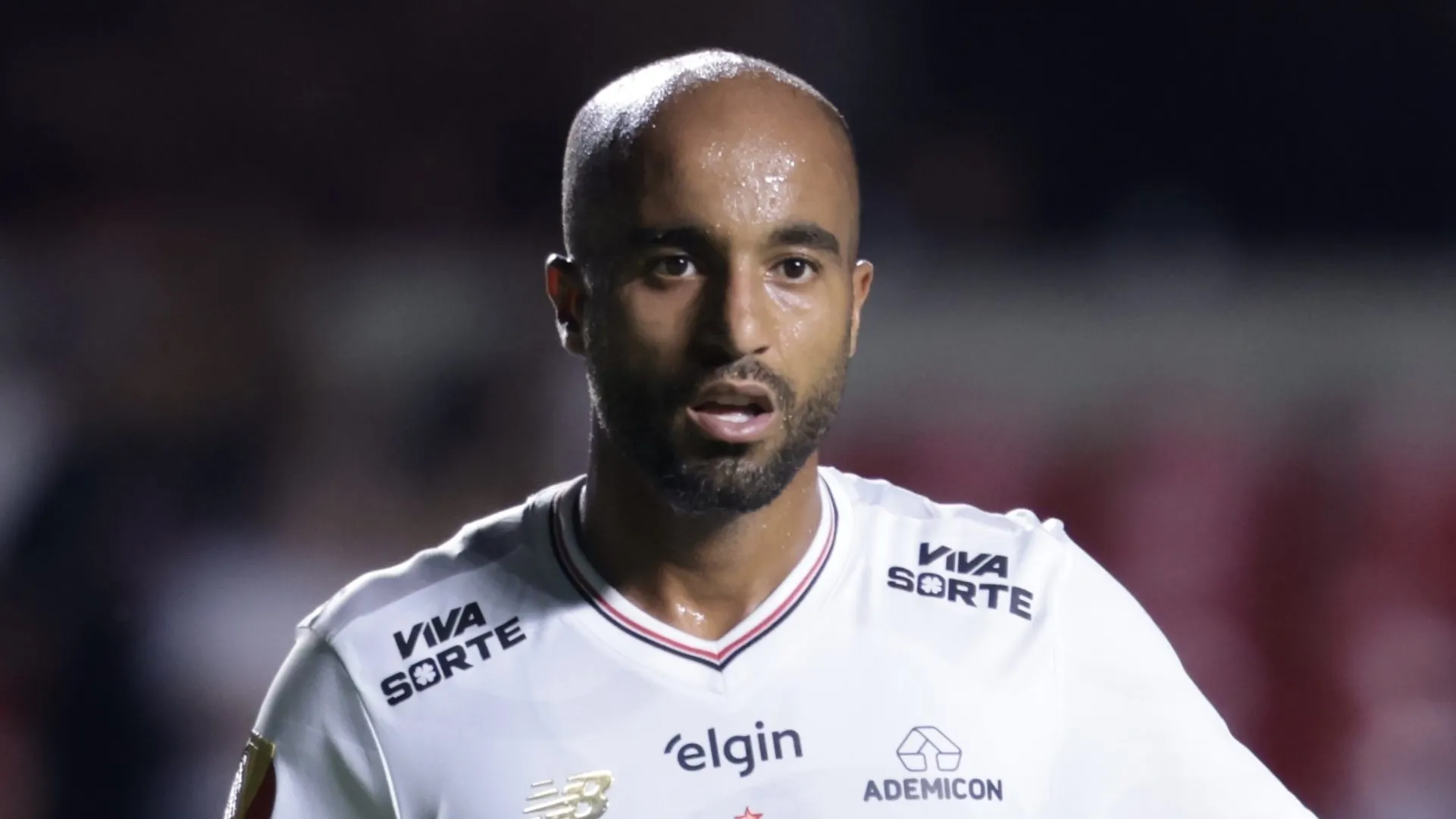Lucas Moura pelo São Paulo. Foto: Marcello Zambrana/AGIF