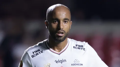 Lucas Moura jogador do Sao Paulo durante partida contra o Mirassol no estadio Morumbi pelo campeonato Paulista 2025. Foto: Marcello Zambrana/AGIF