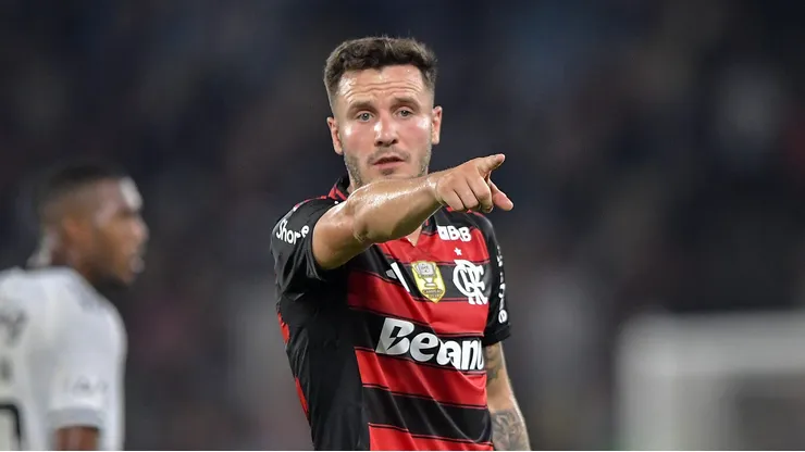 Saul jogador do Flamengo durante partida contra o Vasco no estadio Maracana pelo campeonato Brasileiro A 2025. Foto: Thiago Ribeiro/AGIF